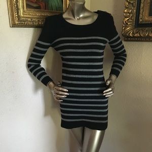 Striped sweater dress